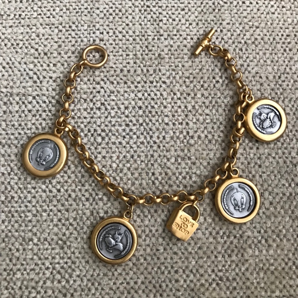 Looney Tunes “love to shop” charm bracelet
